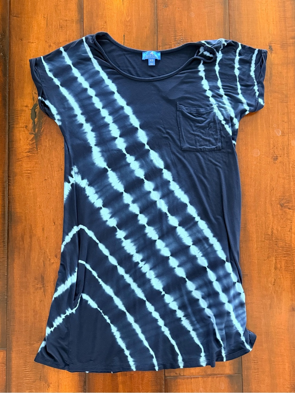 Tie-Dye Navy & Turquoise Women’s Swim Coverup